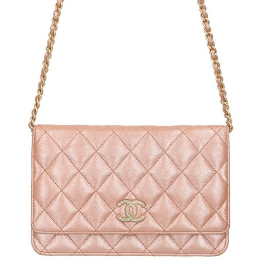 Chanel Quilted Lambskin Chain Wallet