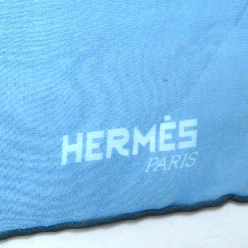 Hermes 100% Silk Muslin With Logo Large Chiffon Scarf/shawl Multicolor With Box