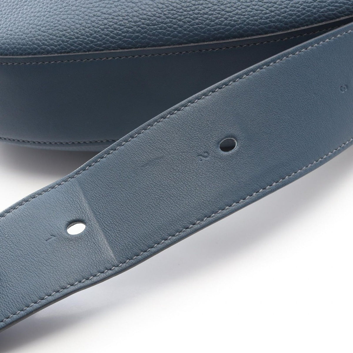 Hermes Shoulder Bag Alson Bour de Pluse Leather Boule Blue-de-prusse Navy — view 6