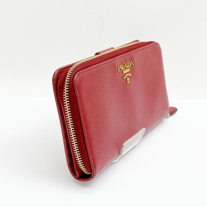 Prada Long Wallet Leather Women's 1ml029 Red