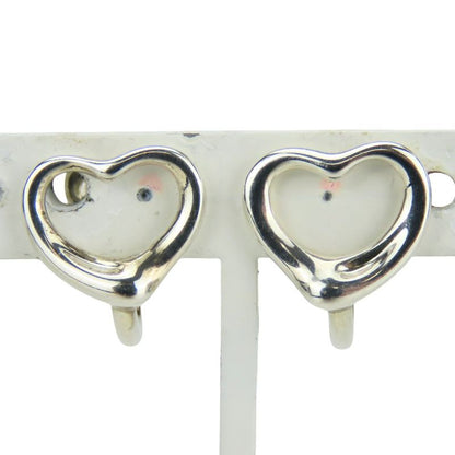 Tiffany & Co Earring Open Heart Silver 925 Approx 2.2g Silver Cute Fashionable