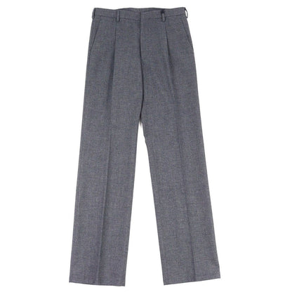 Prada Wool Pleated Trousers Pants Anthracite Gray 48