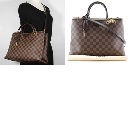 Louis Vuitton Brompton 2-way Shoulder N41582 Damier Canvas Brown Tr0186 Ladies