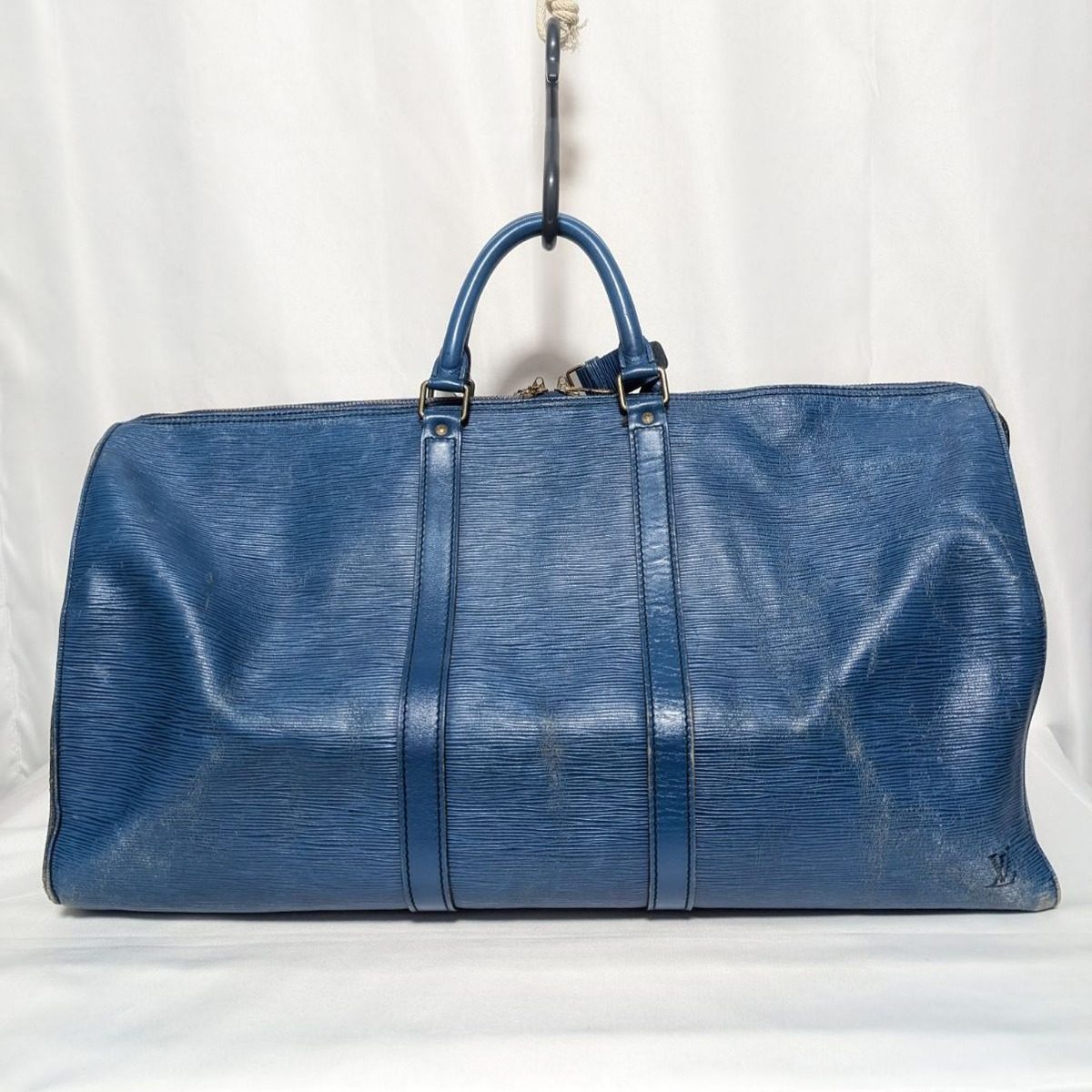 Louis Vuitton Keepall 55 Epi Toledo Blue Boston Bag Leather — view 2