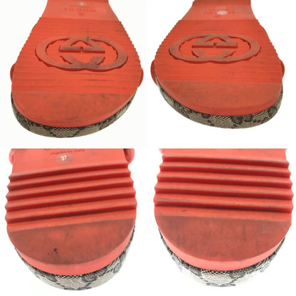 Gucci Sandals Thenorthface/679947 23.5-24cm (9.45in) 37 Orange X Brown