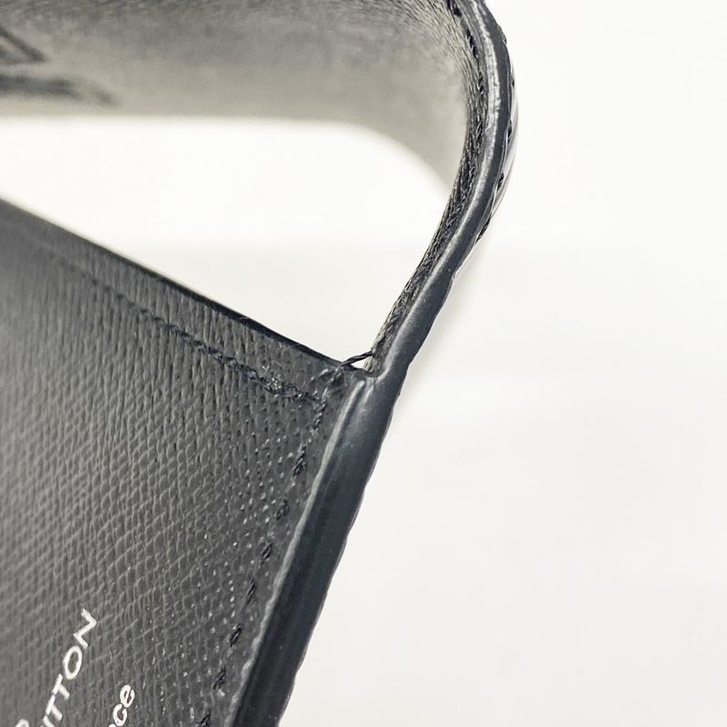 Louis Vuitton Epi Portefeuille Twist Compact M64414 Noir Men's Trifold Wallet