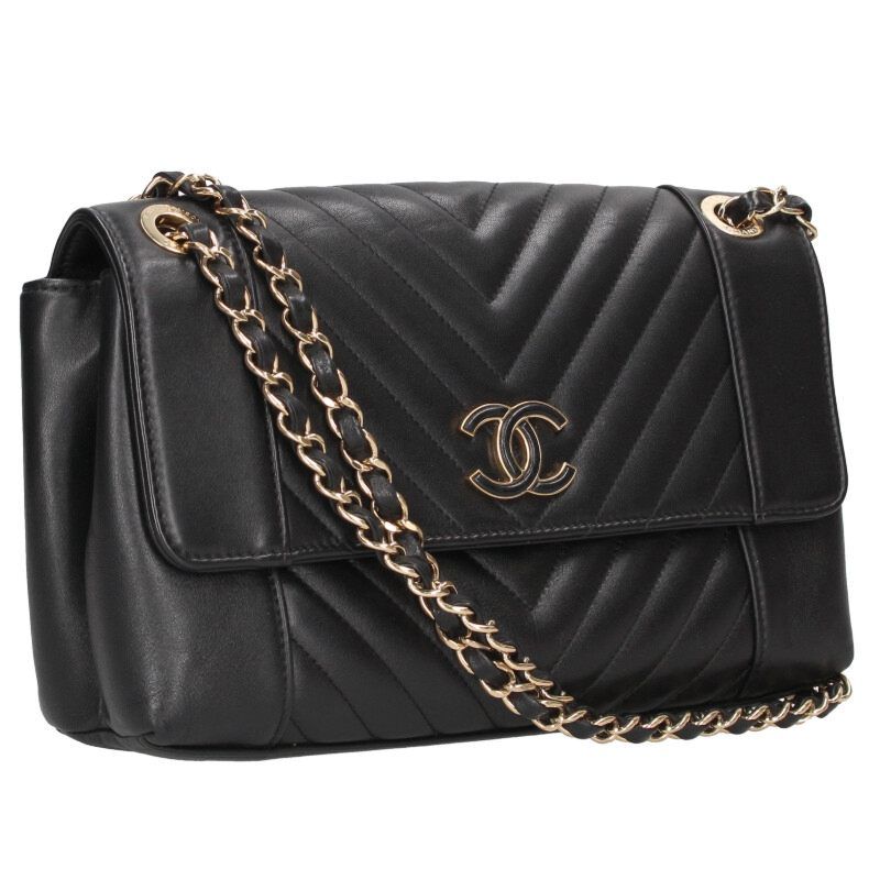 Chanel As0260 Chevron Lambskin Chain Shoulder Bag Women
