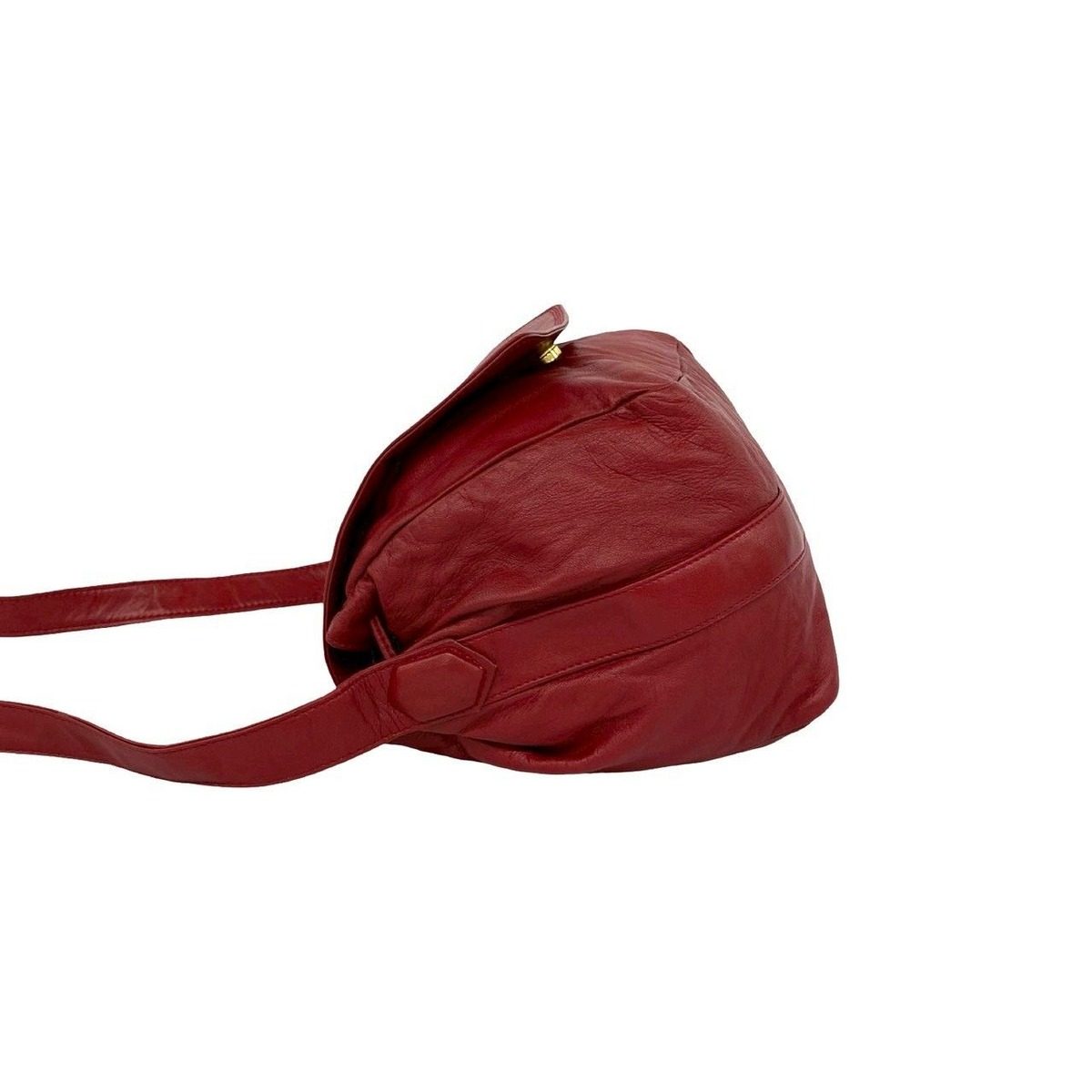 Loewe Vintage Anagram Logo Nappa Leather Drawstring Shoulder Bag Pochette — view 5