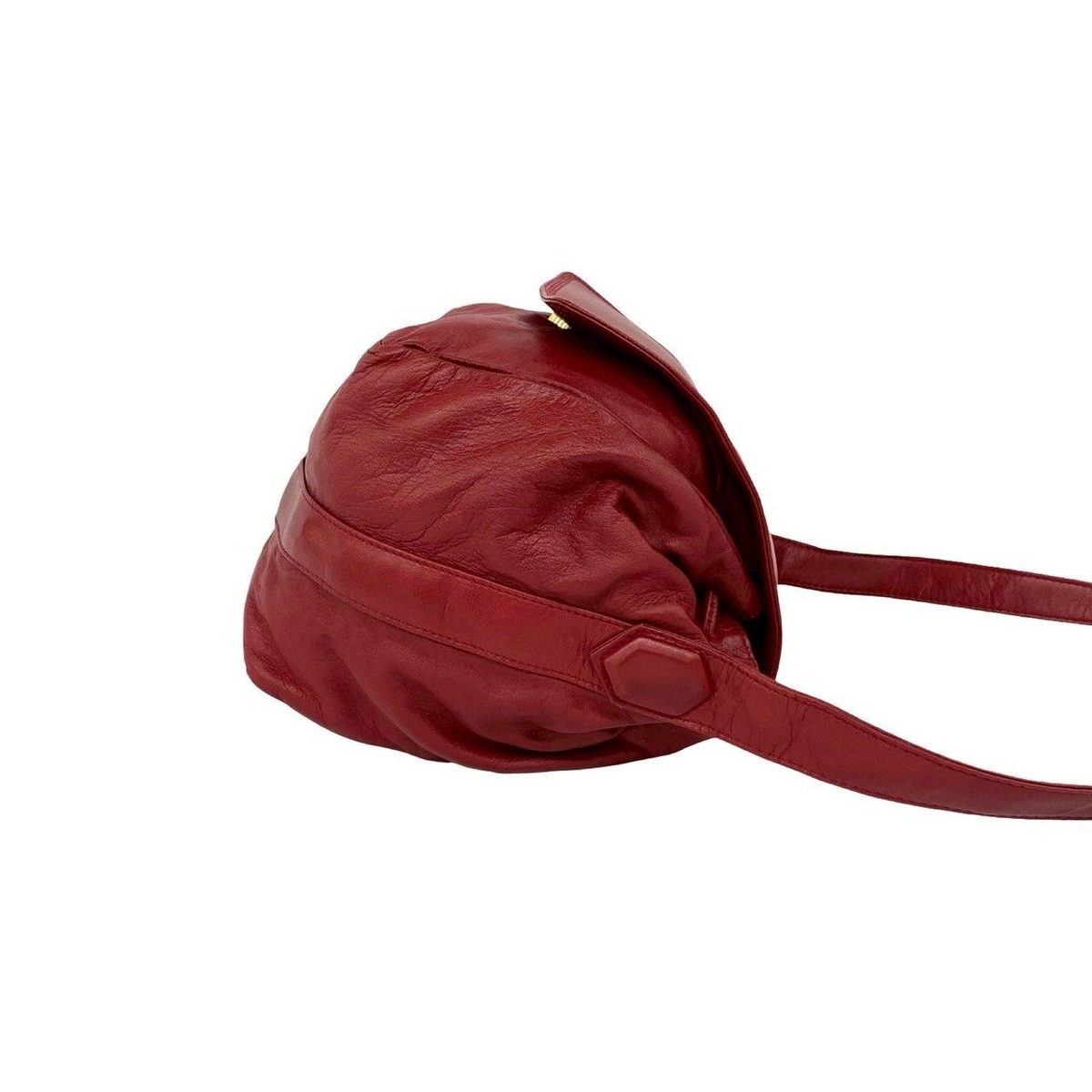 Loewe Vintage Anagram Logo Nappa Leather Drawstring Shoulder Bag Pochette — view 6