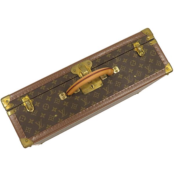 Louis Vuitton Trunk Bisten 55 Monogram Canvas Monogram Gold Hardware Brown