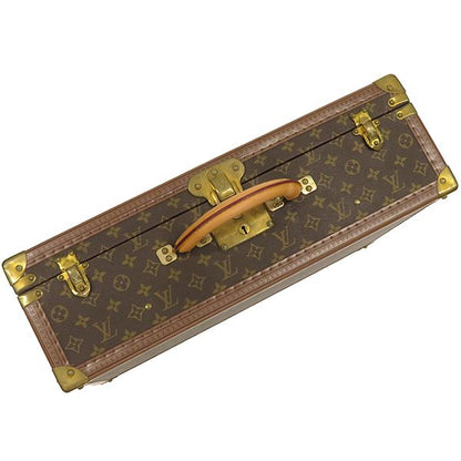 Louis Vuitton Trunk Bisten 55 Monogram Canvas Monogram Gold Hardware Brown
