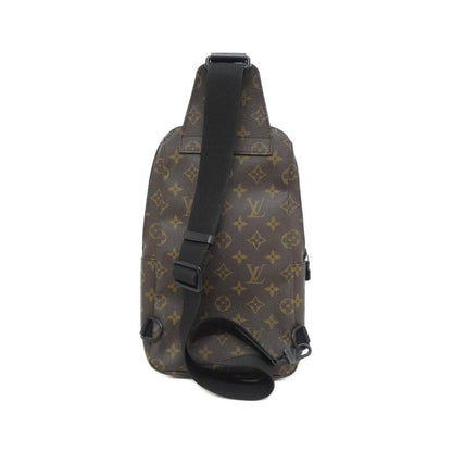 Louis Vuitton Monogram Macassar Avenue Sling Bag Brown Marron Black — view 2