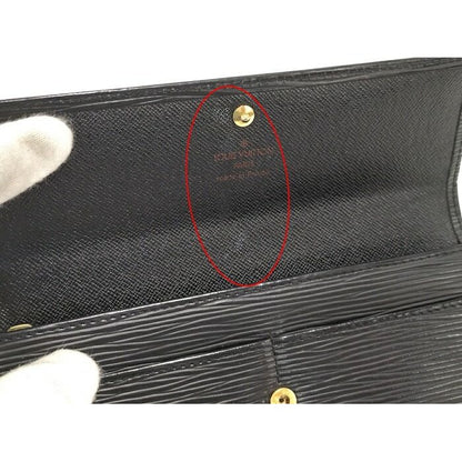 Louis Vuitton Porte Monet Cles Di Epi Black — view 7