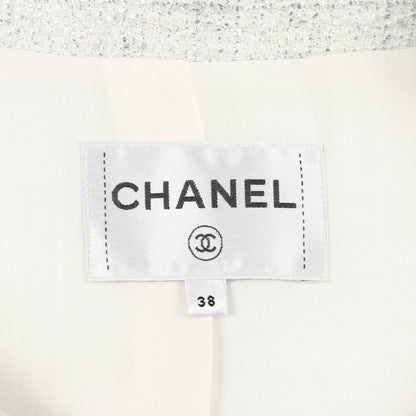 Chanel Colorless Jacket CC Logo Button — view 3