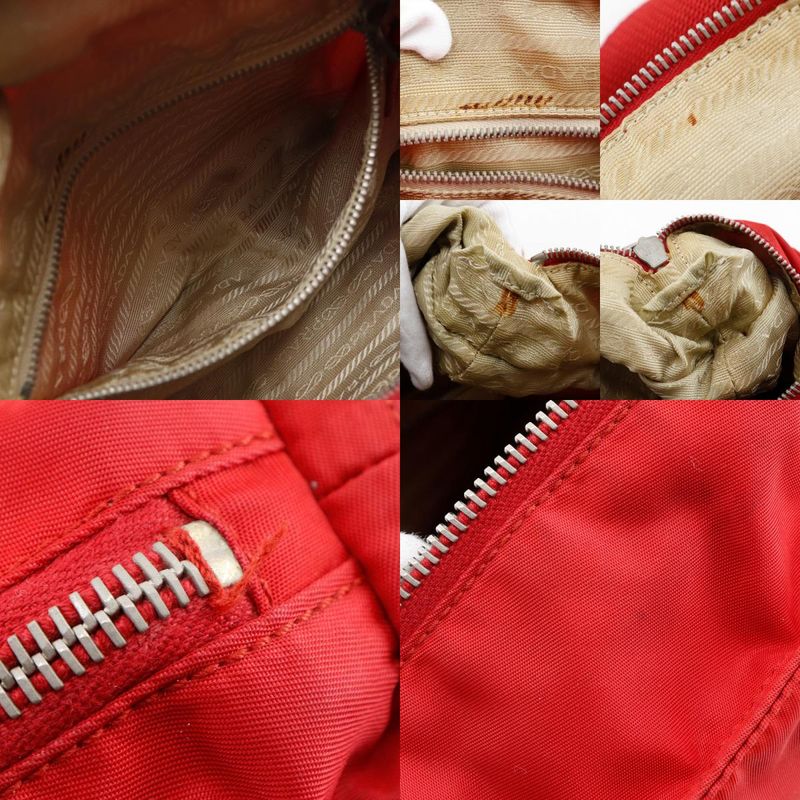 Prada 2WAY Shoulder Nylon Red Ladies Handbag