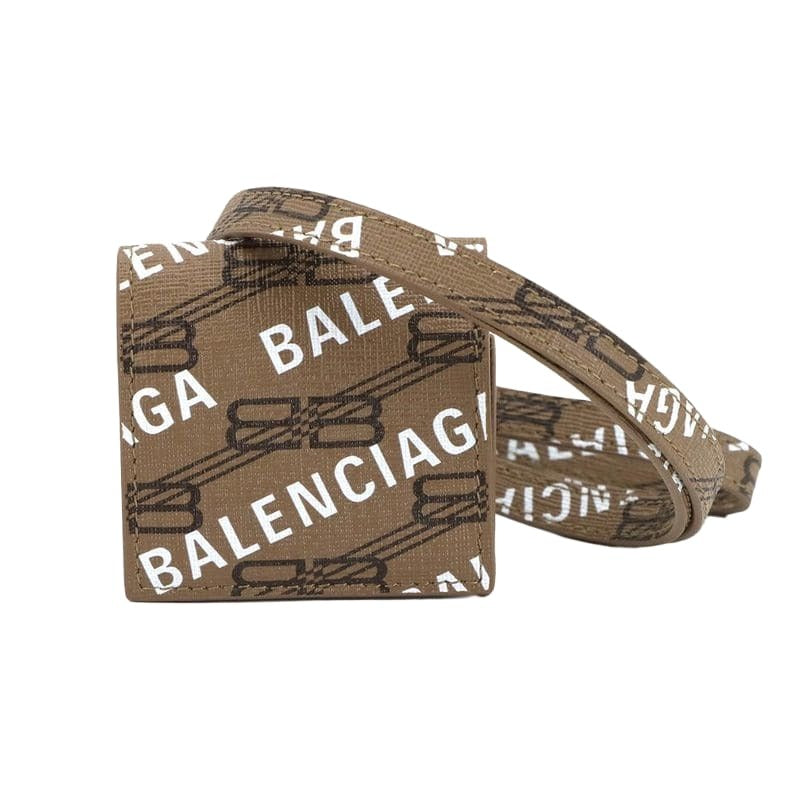 Balenciaga Bbmonogram Airpods Case Brown