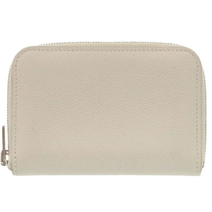 Hermes Zip Angot Evercolor Griper Silver Hardware Card Case