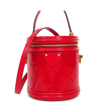 Louis Vuitton Cannes PM Rouge Red Monogram Vernis 2-Way Shoulder Bag
