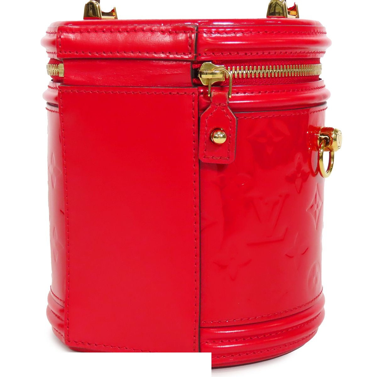 Louis Vuitton Cannes PM Rouge Red Monogram Vernis 2-Way Shoulder Bag — view 2