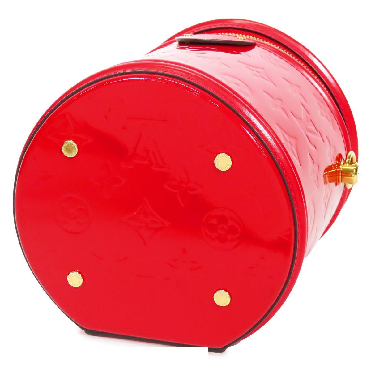 Louis Vuitton Cannes PM Rouge Red Monogram Vernis 2-Way Shoulder Bag — view 3