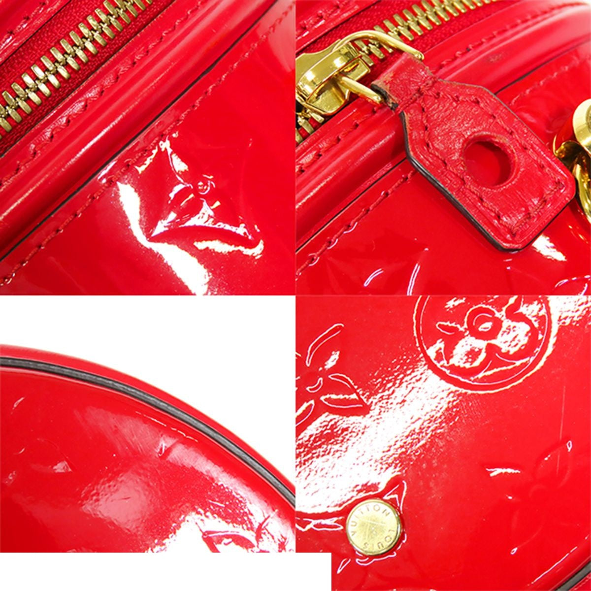 Louis Vuitton Cannes PM Rouge Red Monogram Vernis 2-Way Shoulder Bag — view 6