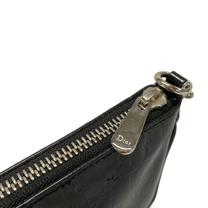 Dior/christian Dior Handbag Trotter Black Chain Handle Leather