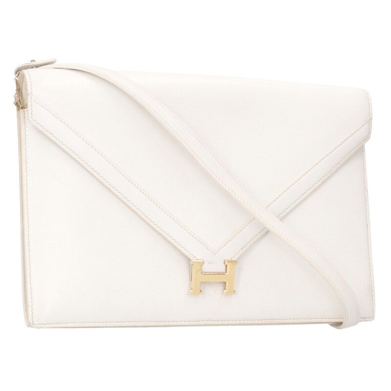 Hermes Liddy Stamped 0F Leather Shoulder Bag Women