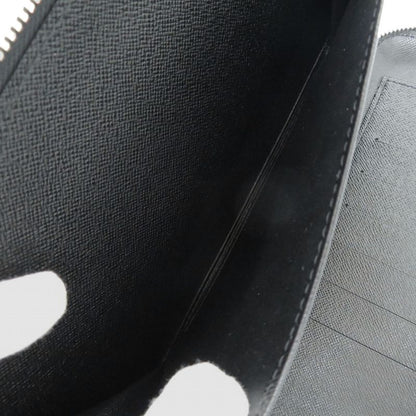 Louis Vuitton Organizer Athol Taiga M30652 Taiga Leather Black Long Wallet