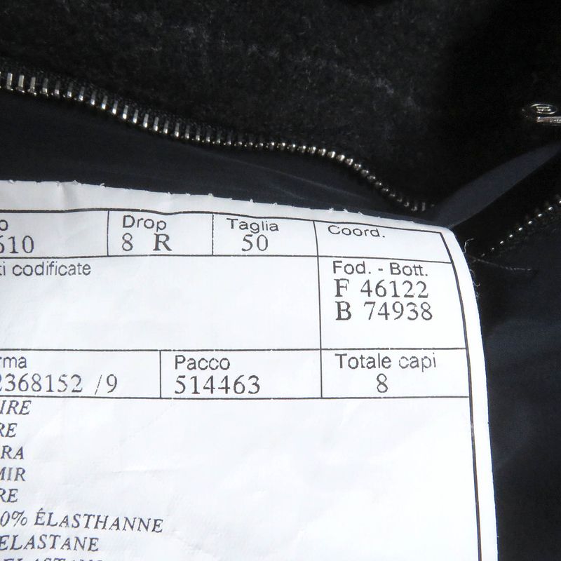 Hermes 23AW Cashmere Blend Windowpane Padded Double Breasted Coat Patted Coat