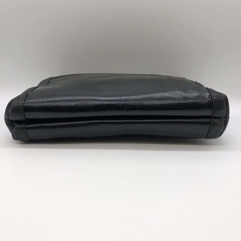 Gucci 004 109 Shoulder Bag Chain Shoulder Leather Black Women Men Vintage