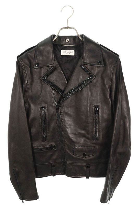 Saint Laurent Paris L01 455996 Y5oa1 Studded Decoration Classic Rider Scuff The