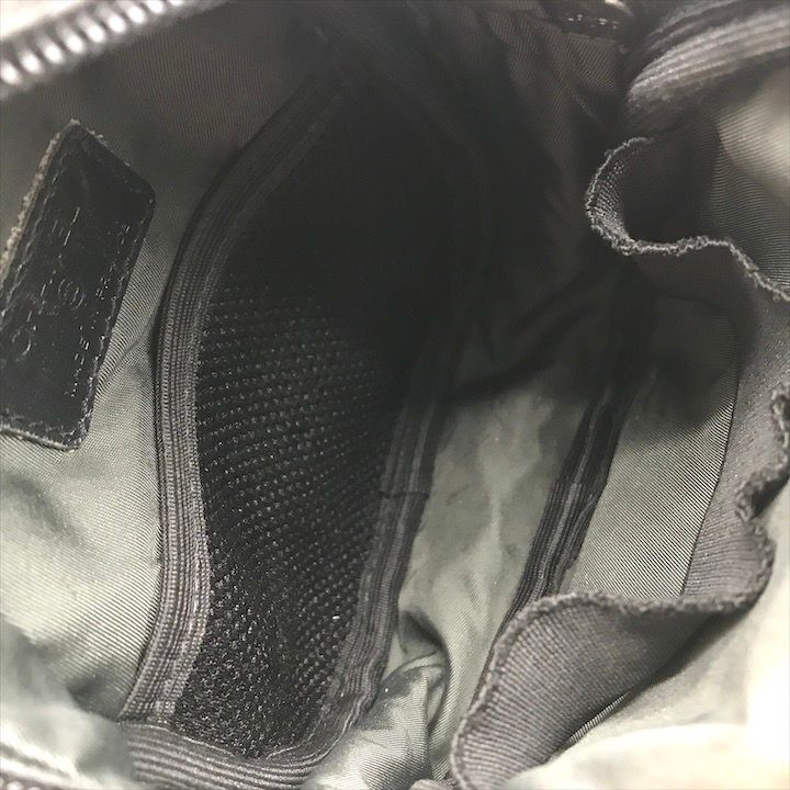 Chanel CC Logo Sports Line Shoulder Bag 2-Way Nylon Canvas Black Green