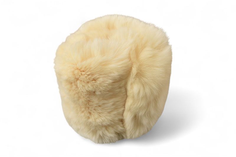 Chanel Bangle Lapin Rabbit Fur Chanel Coco Mark Fur Cufflinks Bracelet Wristband