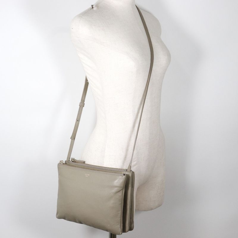 Celine Trio Large Calf Women's Shoulder Bag