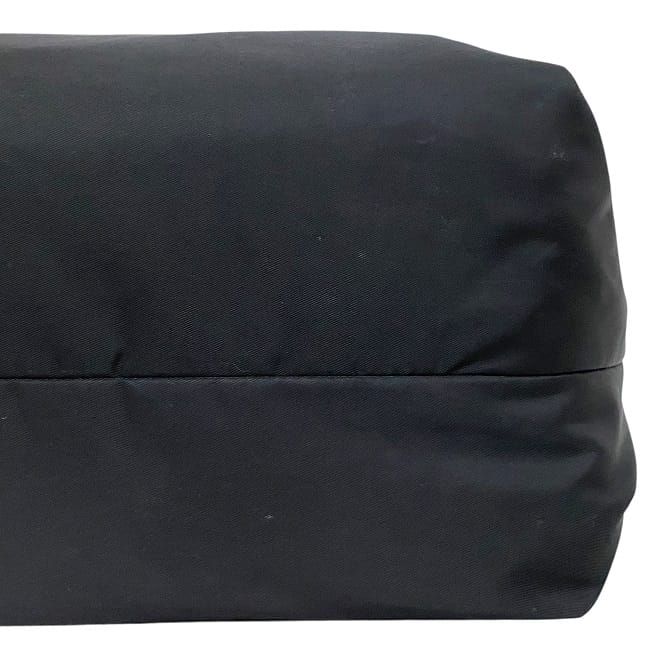Prada Tote Bag Black NERO Excellent Condition Nylon Leather Preowned 255