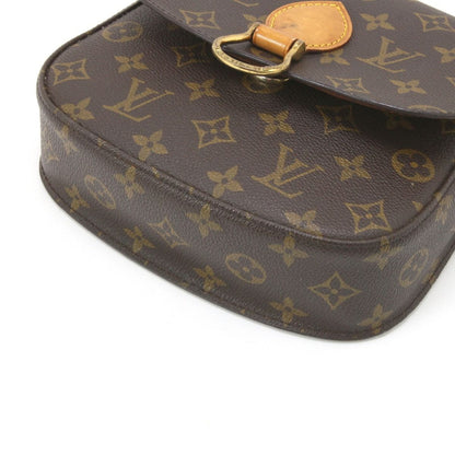 Louis Vuitton Shoulder Bag Monogram Saint-Cloud Cracks in the Folds Inside