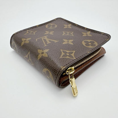 Louis Vuitton M61667 Monogram Compact Zipped Wallet With Zipper Pocket For