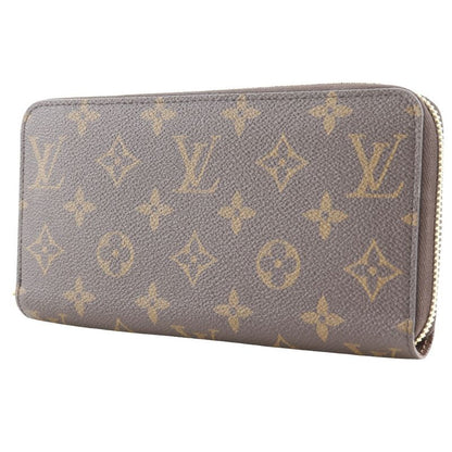 Louis Vuitton Zippy Wallet M42616 Monogram Canvas Brown Unisex Long Wallet