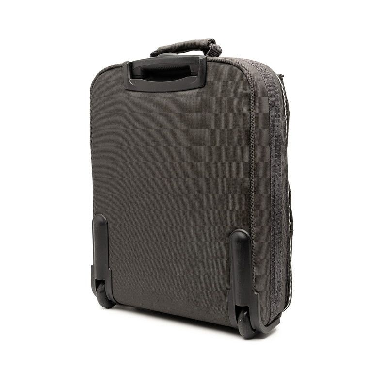 Hermes Her Line Herbag Carry Bag Suitcase Gray Silver Hardware Canvas Travel