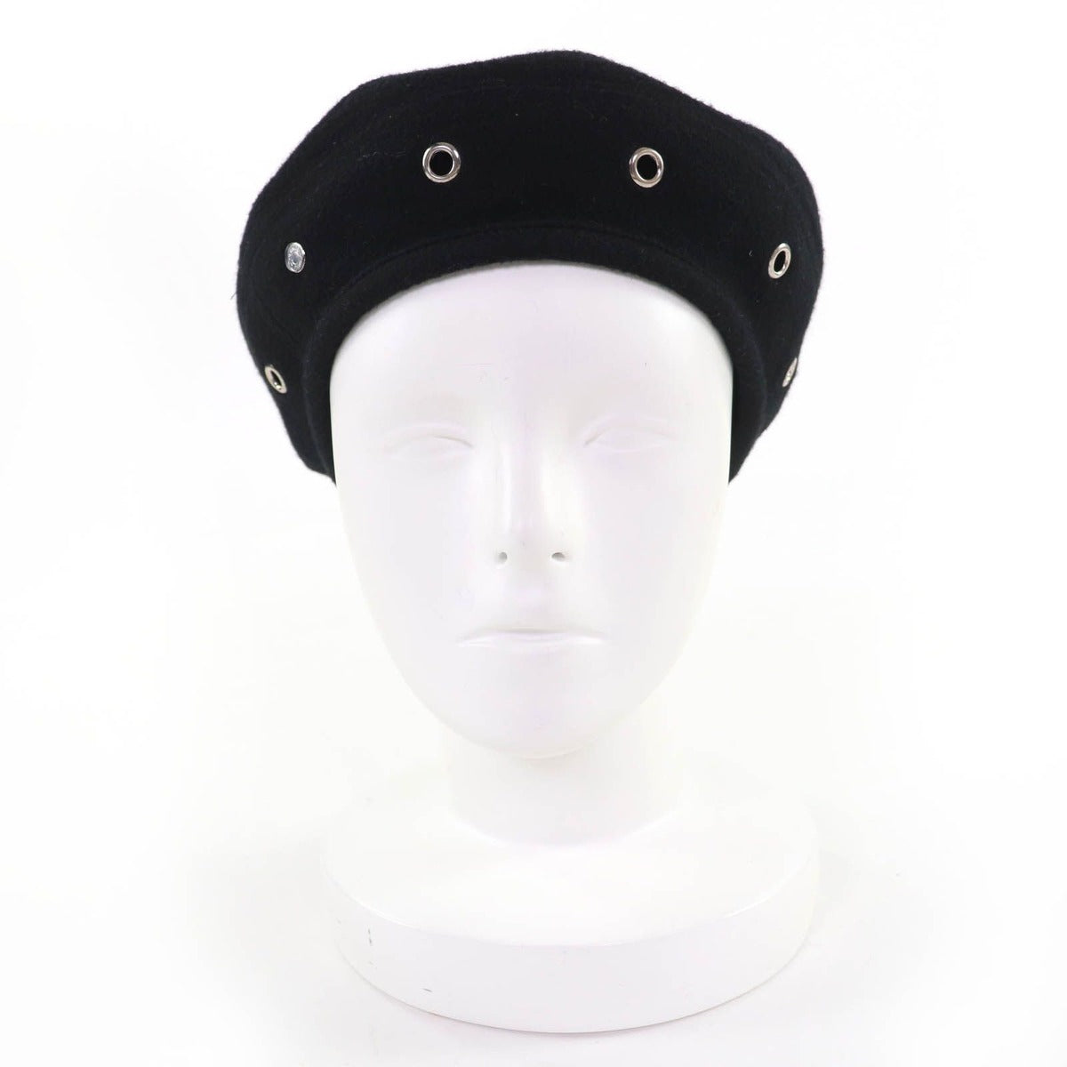 Hermes Santo Honore Cashmere Silver Series Beret Hat — view 2