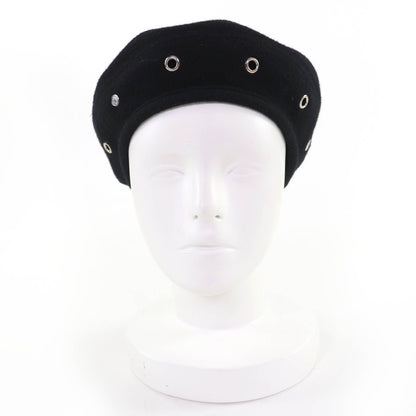 Hermes Santo Honore Cashmere Silver Series Beret Hat — view 2