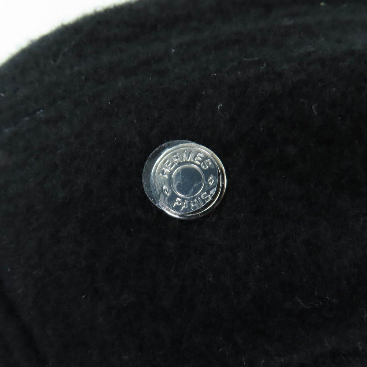 Hermes Santo Honore Cashmere Silver Series Beret Hat — view 7