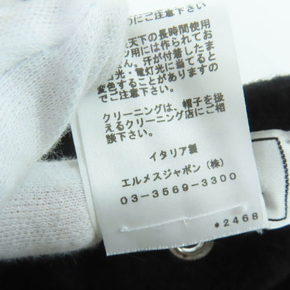 Hermes Santo Honore Cashmere Silver Series Beret Hat — view 10