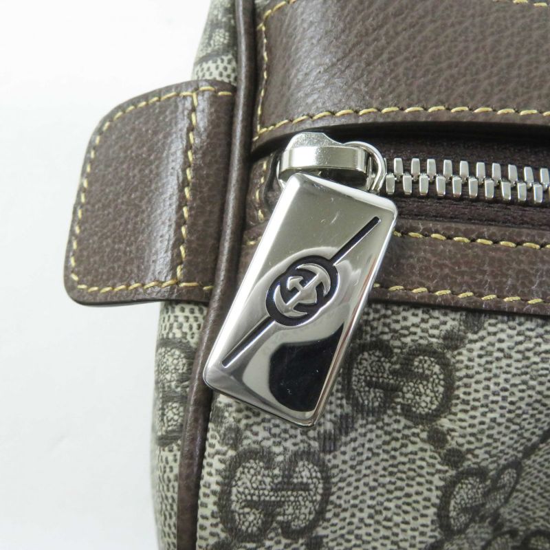 Gucci 759689 Cosmetic Case With Web Stripe GG Supreme Cosmetic Pouch/beauty