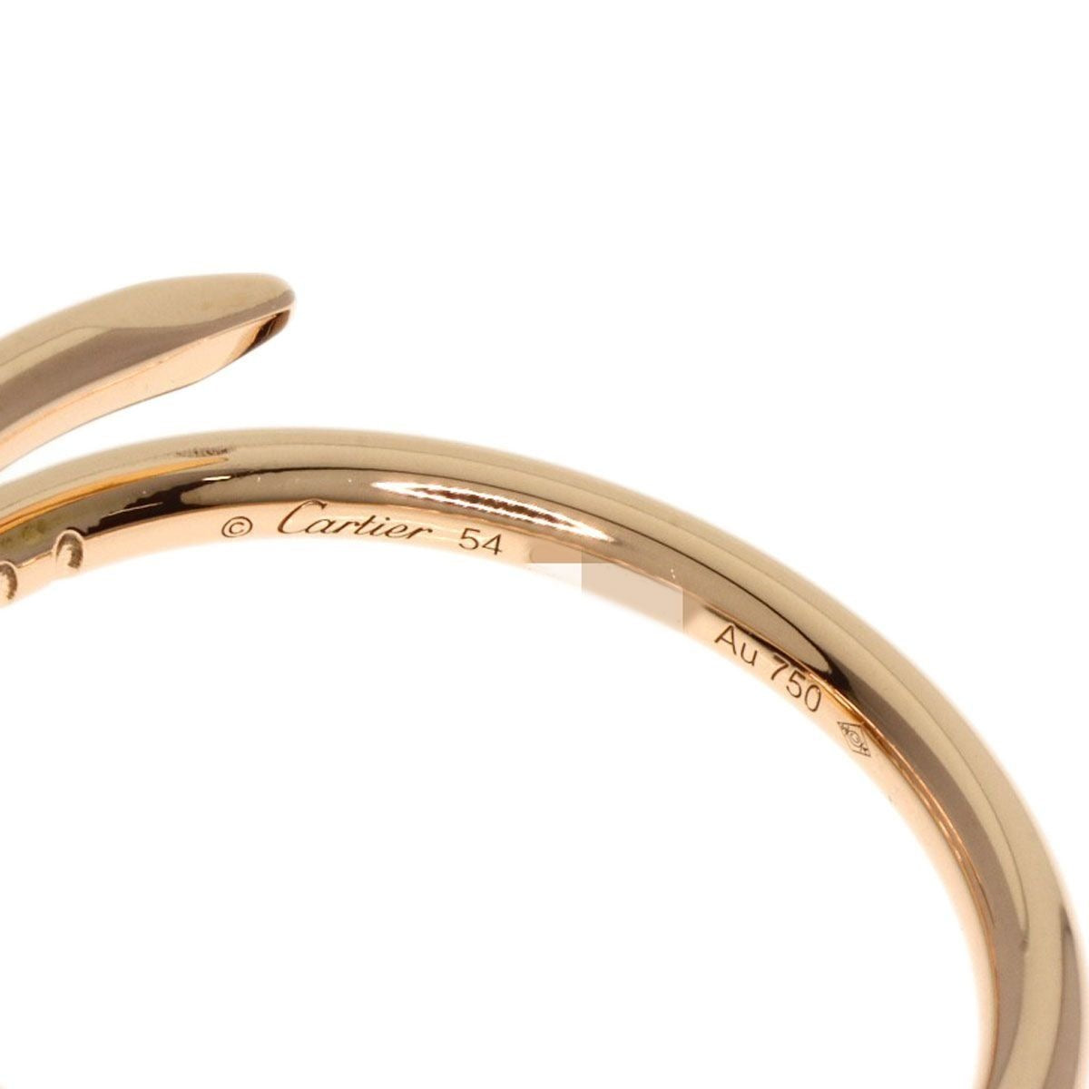 CARTIER Juste un Clou Ring Gold SM #54, K18PG, Women's