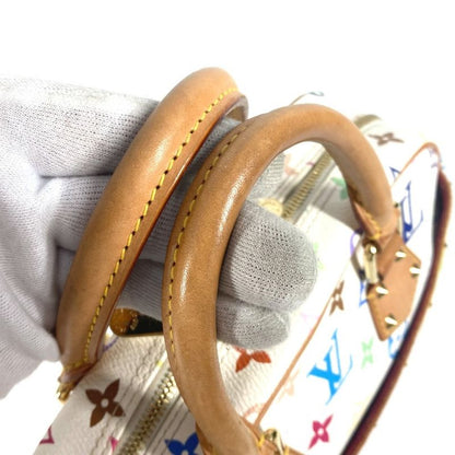 Louis Vuitton Handbag Trouville M92663 Monogram Multicolor Canvas Bronze White