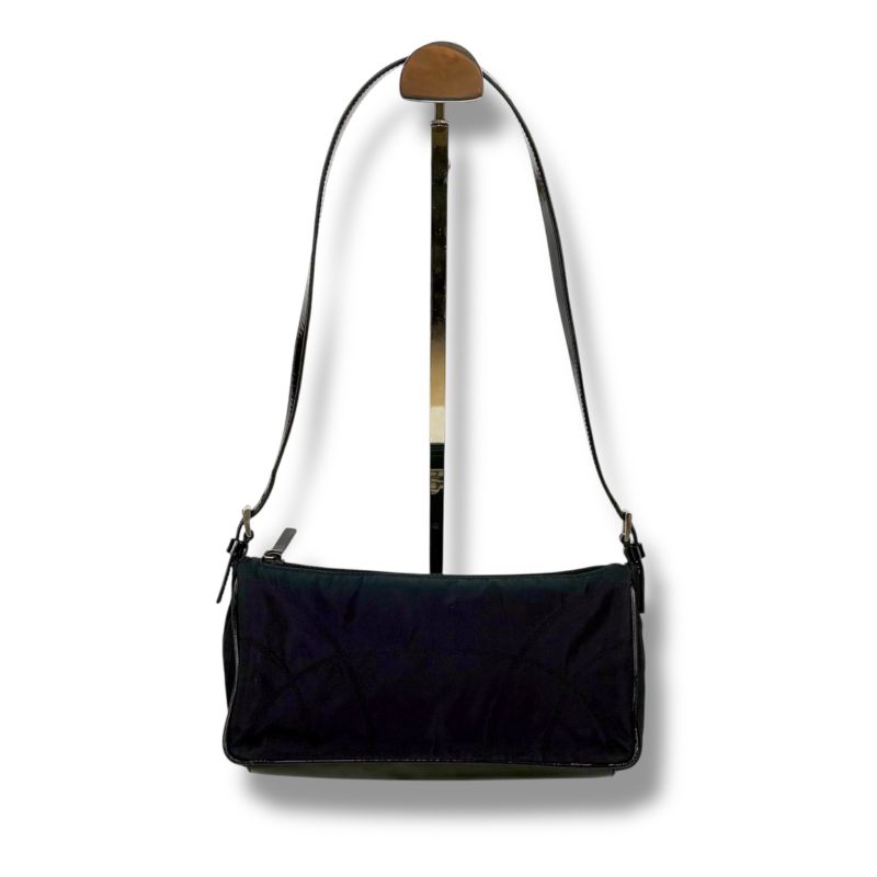 Prada Accessory Pouch Mini Handbag Tessuto Nylon Quilted Purple