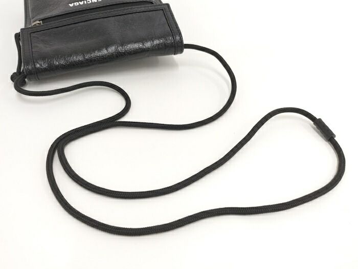 Balenciaga Explorer Shoulder Bag Leather Black 532298