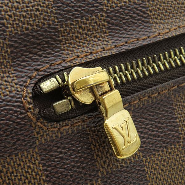 Louis Vuitton Shoulder Bag Brooklyn MM Damier Canvas Damier Gold Hardware Brown
