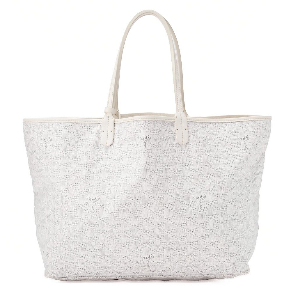 Goyard [goyard] Saint-louis PM Tote Bag Coated Canvas White With Silver